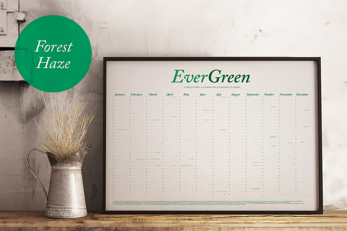 Undated Eco Calendar: Forest Haze preview 2