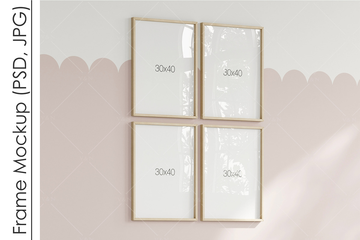 Frame Mockup PSD JPG, a Resume Template by VNmockup (Photo 2 of 5)