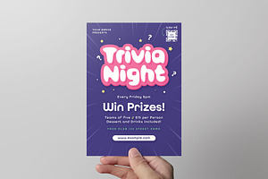 Simple Trivia Night Flyer Template