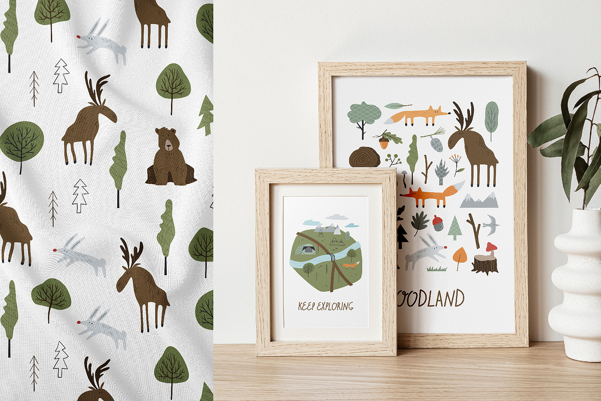 Great Outdoors Map Creator, an Animal Illustration by katieromanoff_art (Photo 2 of 13)