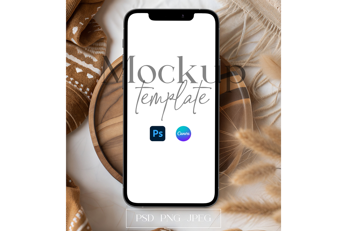 Minimal Nature Mobile Screen Mockup, a Mockup by MockupWizard (Photo 1 of 5)