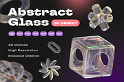 Abstract Glass 3D, an Object 3D Model by kerismaker (Thumbnail 1 of 8)