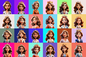 125 Animoji Avatars - Disney Queen