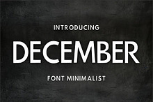 December display font