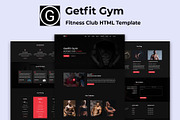 GetFit Gym - Fitness HTML Template, a Bootstrap Template by nandinigraphics (Thumbnail 1 of 3)