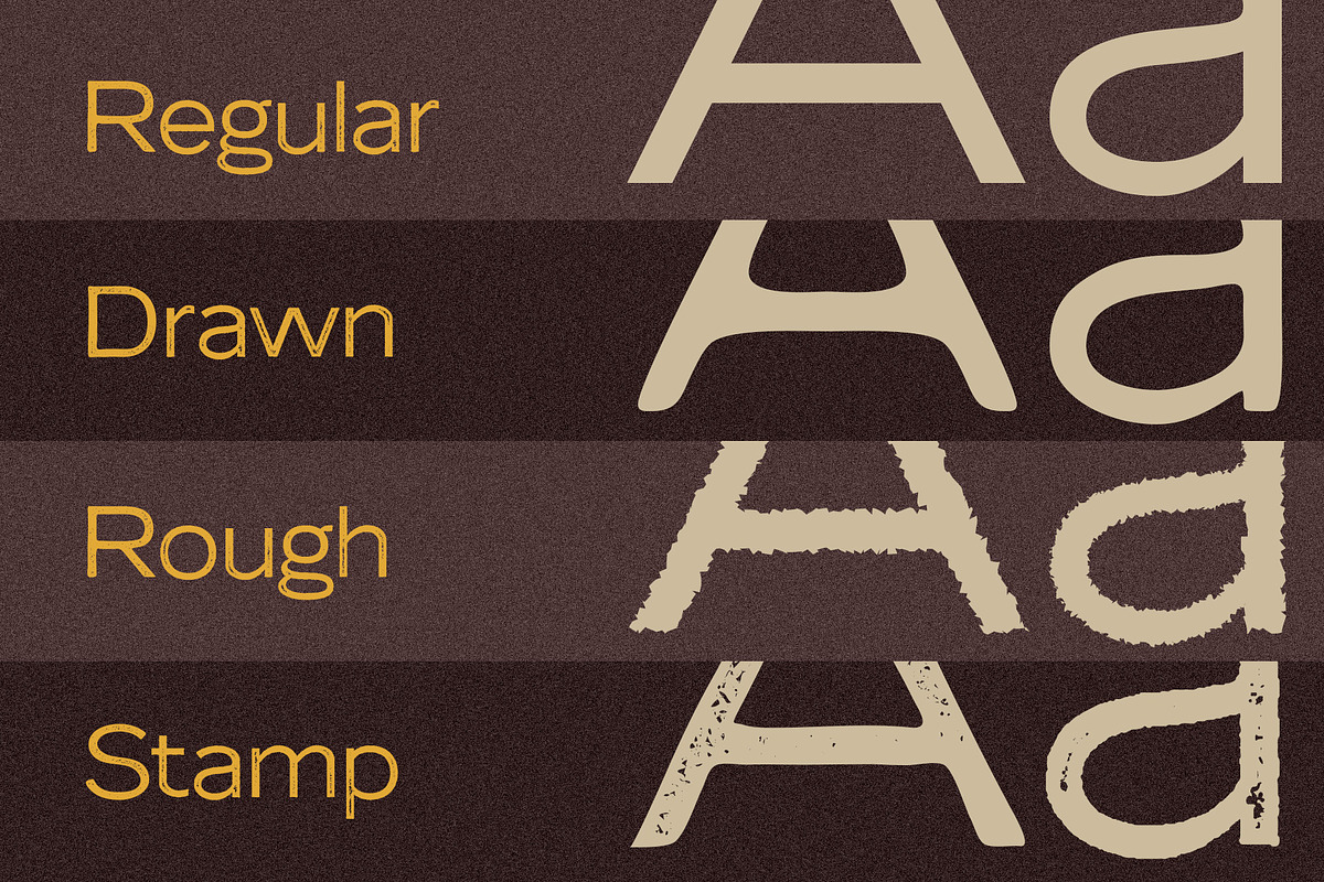 Lumend Vintage – Sans Serif Stamp, a Sans Serif Font by Craft Supply Co. (Photo 7 of 8)