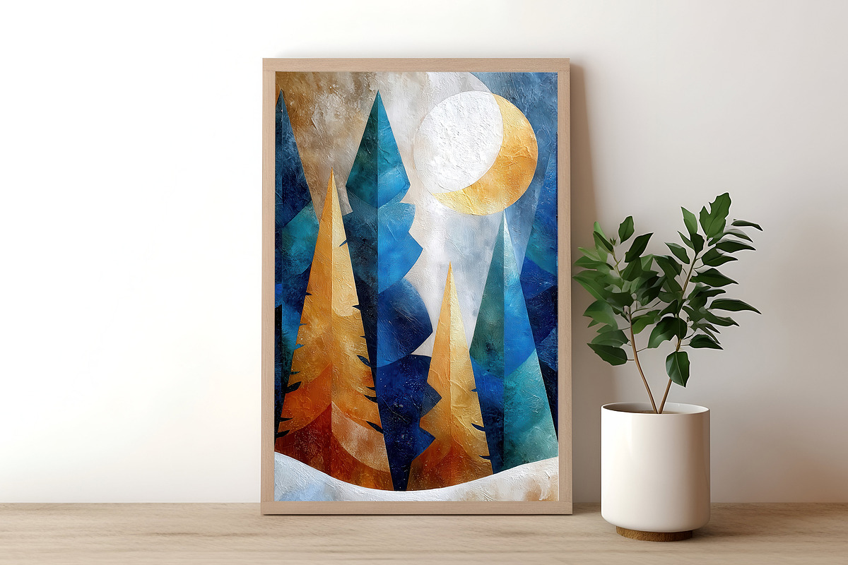 Snowy Night Illustration, a Decorative Illustration by Housui Patterns (Photo 5 of 9)