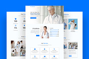 Medical Landing Page Template, a Landing Page Template by nandinigraphics (Thumbnail 1 of 3)