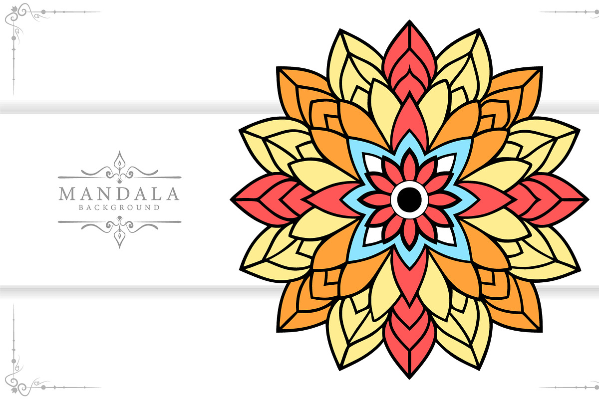Luxury Colorful Islamic Mandala, a Background Graphic by hkmonir (Photo 1 of 3)