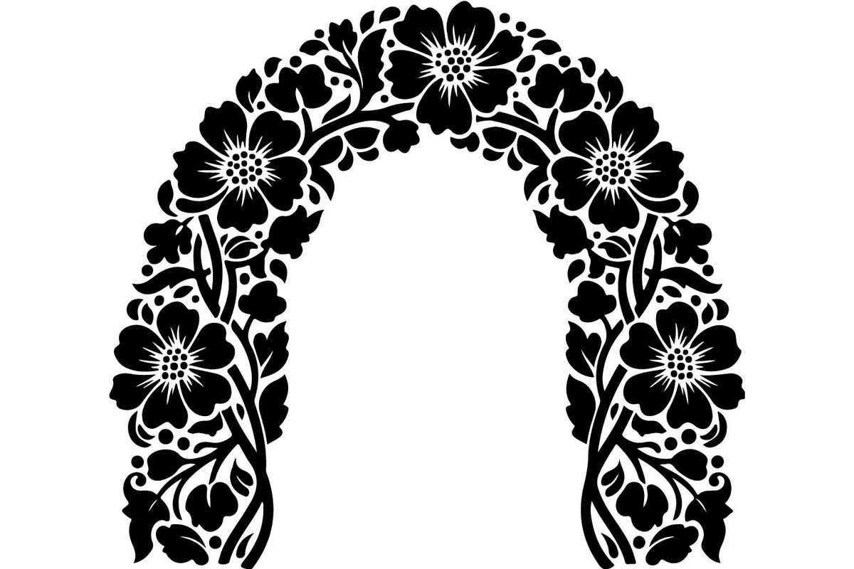 Decorative Arch Window Vector Set, a Decorative Illustration by Designer_Momina (Photo 15 of 21)