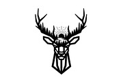 Artistic Geometric Deer Head Bundle, an Illustration by yasushie (Thumbnail 10 of 31)