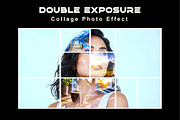 Double Exposure Collage Photo Effect, a Layer Style Add-On by studiogstock (Thumbnail 1 of 2)