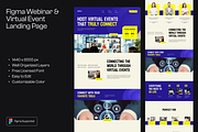 Webinar & Virtual Event Landing Page, a Landing Page Template by Musara (Thumbnail 1 of 5)