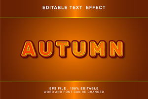 Autumn Text Effect Editable