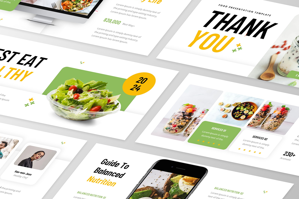 Eat Healthy - Healthy Food, a Presentation Template by GraphauseProject (Photo 4 of 6)