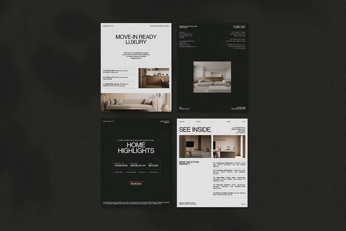 Real Estate Social Media Post Kit, a Social Media Template by Prapti Design (Photo 4 of 10)