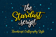 Stardust Script Typeface, a Script Font by QueenType (Thumbnail 1 of 7)