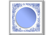 Winter Vector Round Pattern With, a Decorative Illustration by FineArtStudio (Thumbnail 3 of 3)