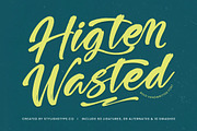 Higten Wasted Bold Handwritten Font, a Script Font by stylishtype.co (Thumbnail 1 of 20)