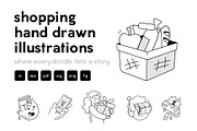 Shopping Doodle Icons, an Outline Icon by Vectors Market (Thumbnail 1 of 10)