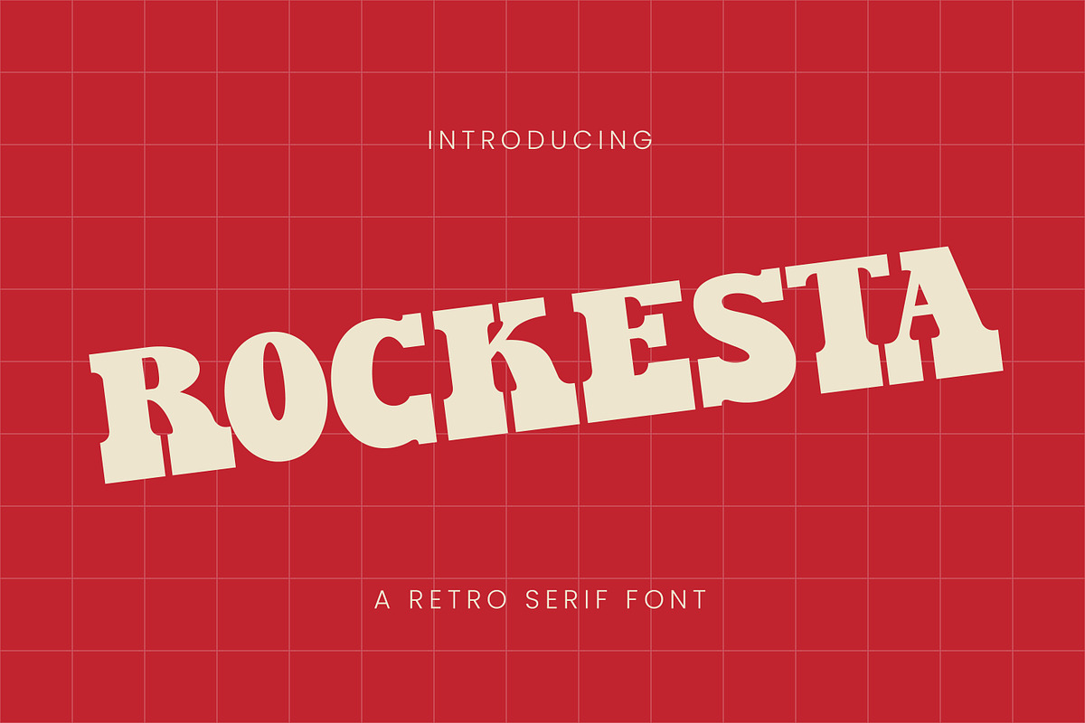 Rockesta, a Serif Font by Rishsketch (Photo 1 of 12)
