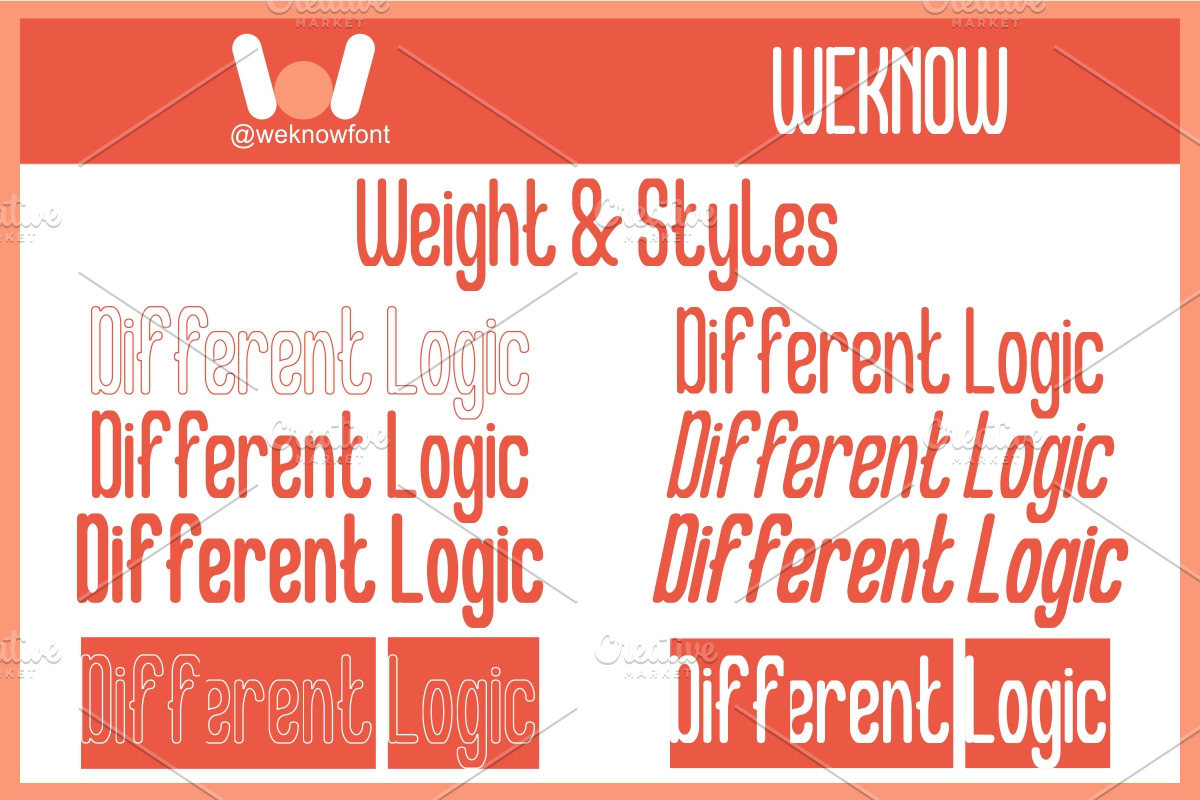 Different Logic font, a Sans Serif Font by weknow (Photo 7 of 8)
