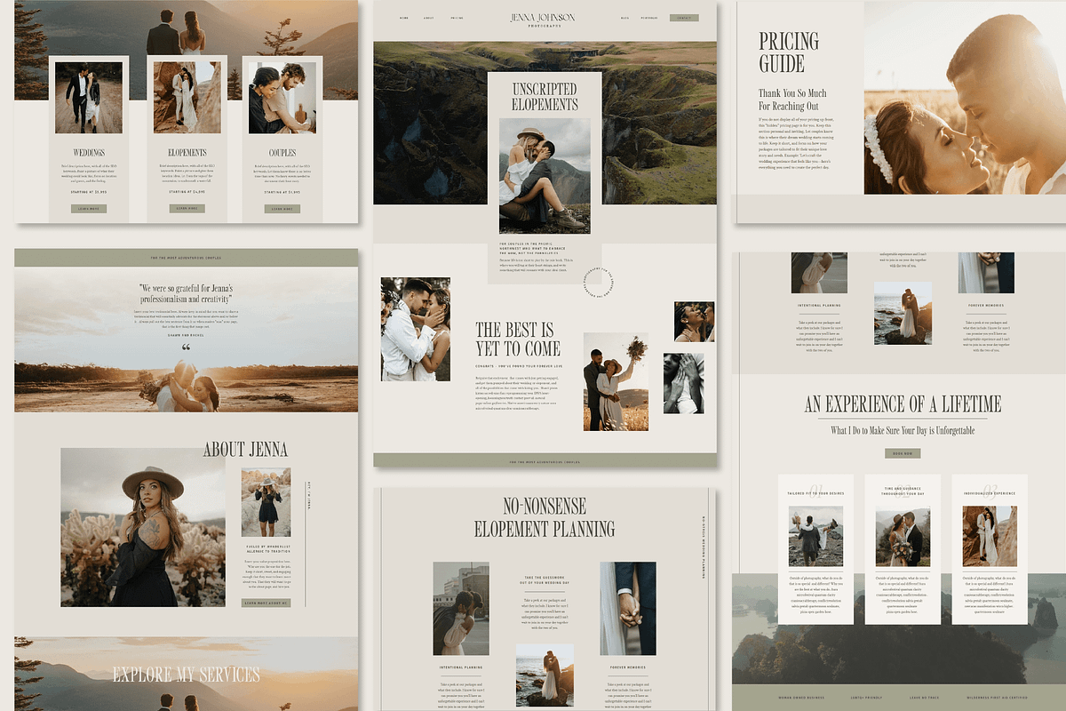 Photography Showit Website Template, a Templates & Theme by Bella Maven (Photo 1 of 3)