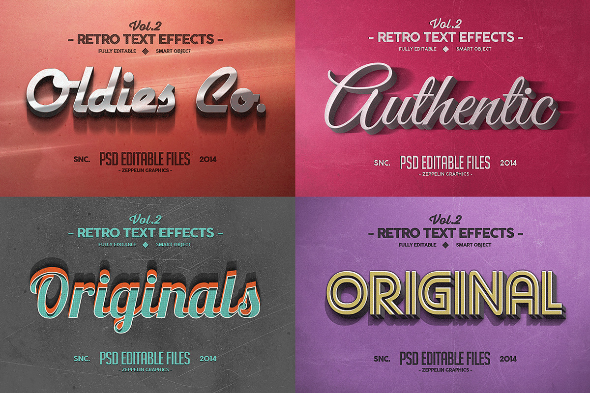 Vintage Text Effects Vol.2 preview 3