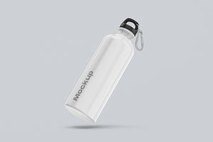 Sports Aluminium Bottle Mockup