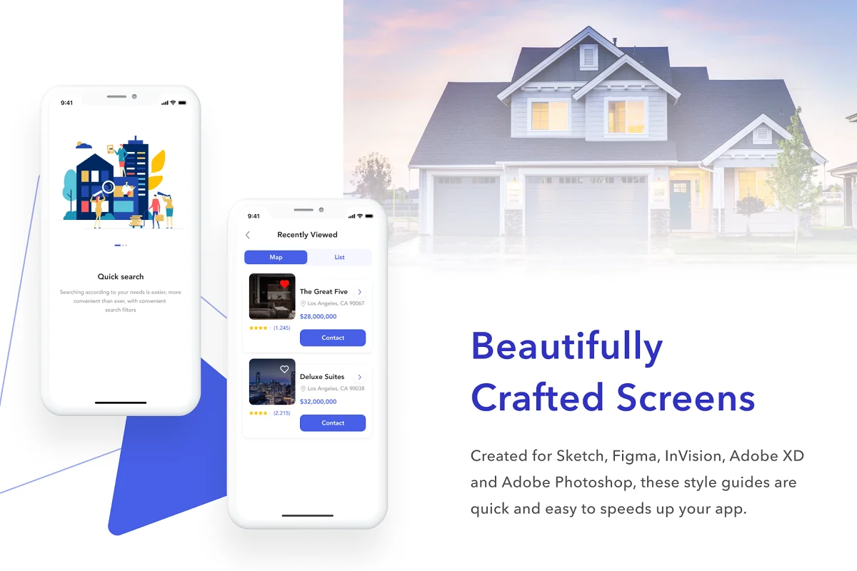 FiHome - Real Estate App Design UI, an App Template by Capi Product (Photo 3 of 6)
