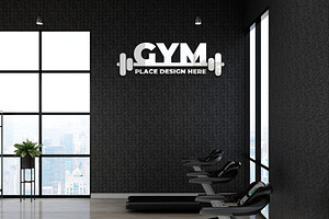 Modern Fitness Logo Mockup