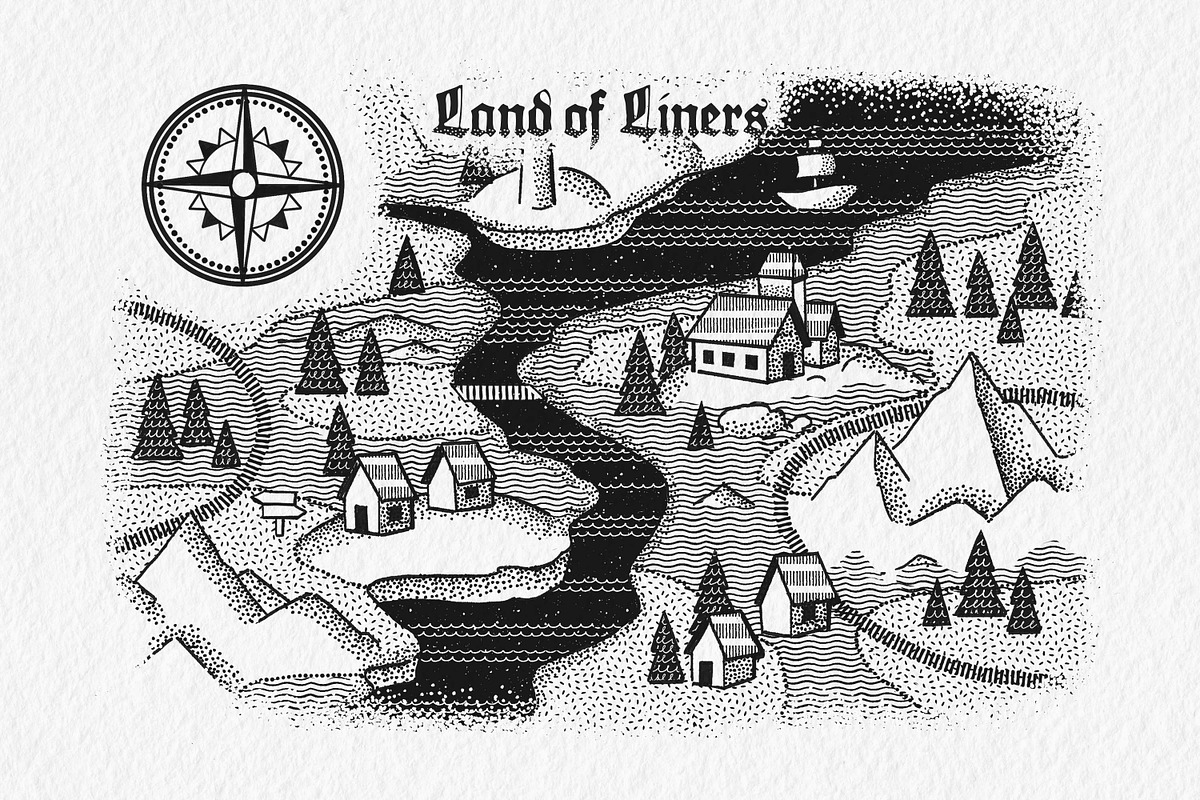Photoshop Essential Liner Brushes, a Brush Add-On by brushapes.com (Photo 3 of 12)