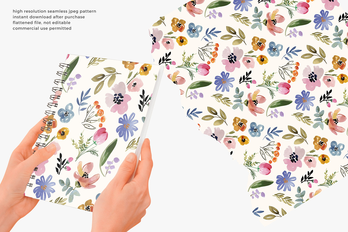Ditsy floral seamless pattern, a Pattern Graphic by Pink Studio Art (Photo 3 of 4)