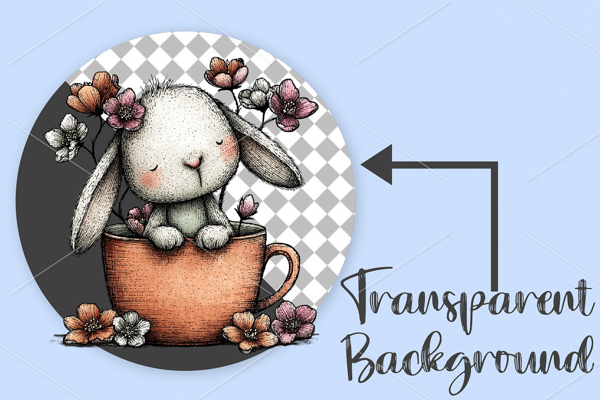 Whimsical Spring Animal Clipart PNG, an Illustration by Canvas Craft (Photo 2 of 7)
