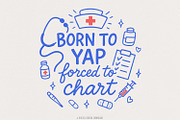 Born To Yap Forced To Chart PNG, an Illustration by SharpMarketplace (Thumbnail 1 of 9)