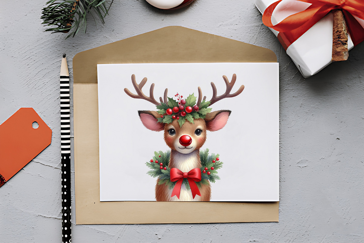 Jolly & Bright Christmas Cuties Pngs, an Illustration by RobertsArt (Photo 6 of 7)