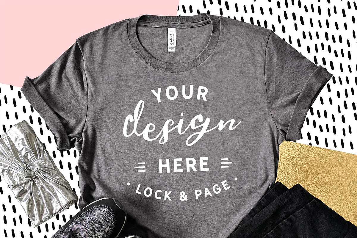Bella Canvas 3001 Graphic Mockups, a Shirt Mockup by lock and page (Photo 59 of 65)