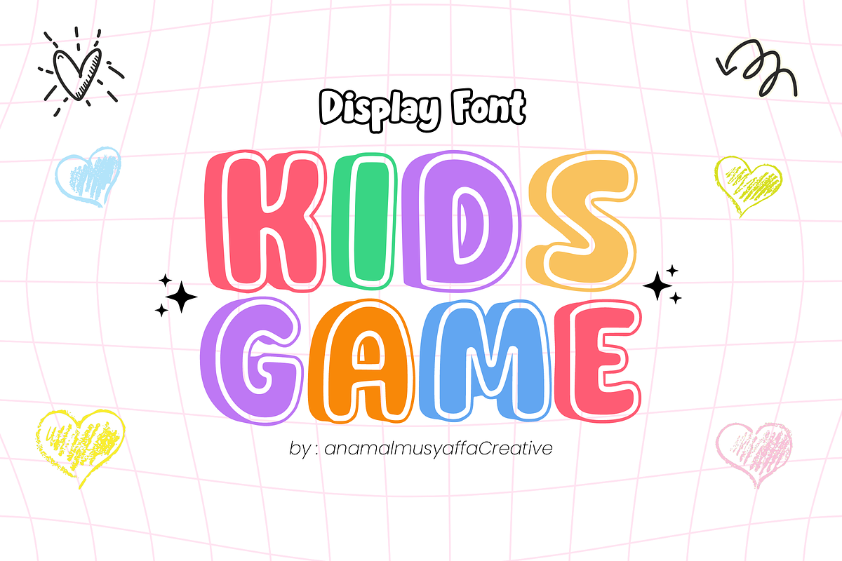 Hello Birthday - Display Font, a Font by KiddoGlyphs Studio (Photo 2 of 5)