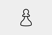 Chess, an Outline Icon by Jordy (Thumbnail 1 of 2)