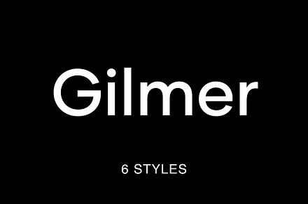 Gilmer – Geometric Sans Serif, a Sans Serif Font by Piotr Łapa