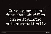 Delegate TM – Dynamic Typewriter, a Serif Font by Type Mania (Thumbnail 2 of 11)