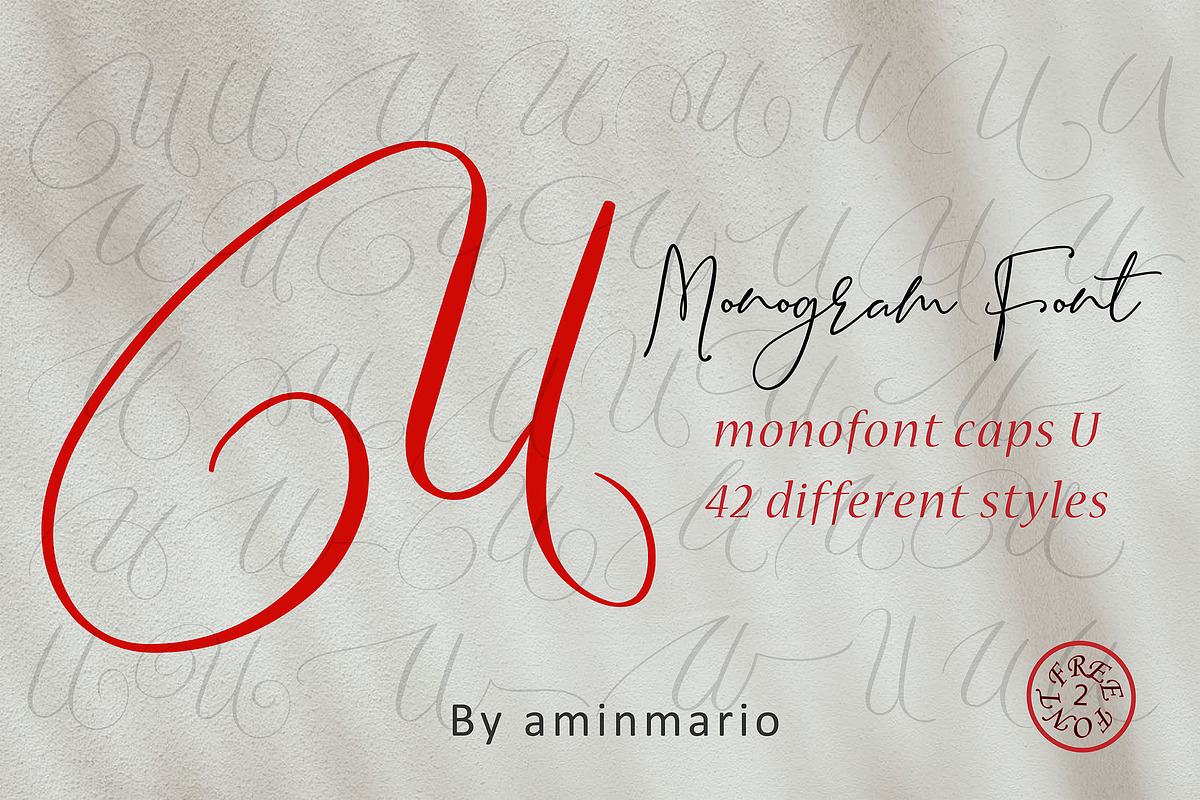 MONOGRAM U | Monofont caps U