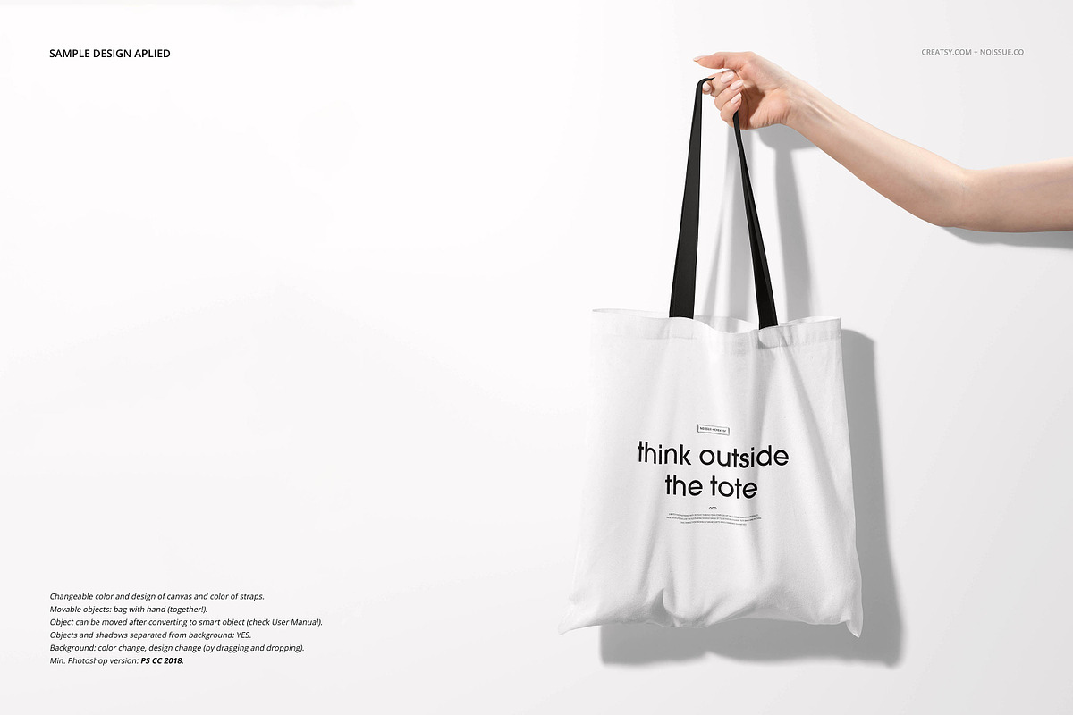 Noissue Tote Bag Mockup Bundle, a Packaging Mockup by creatsy5 (Photo 37 of 67)