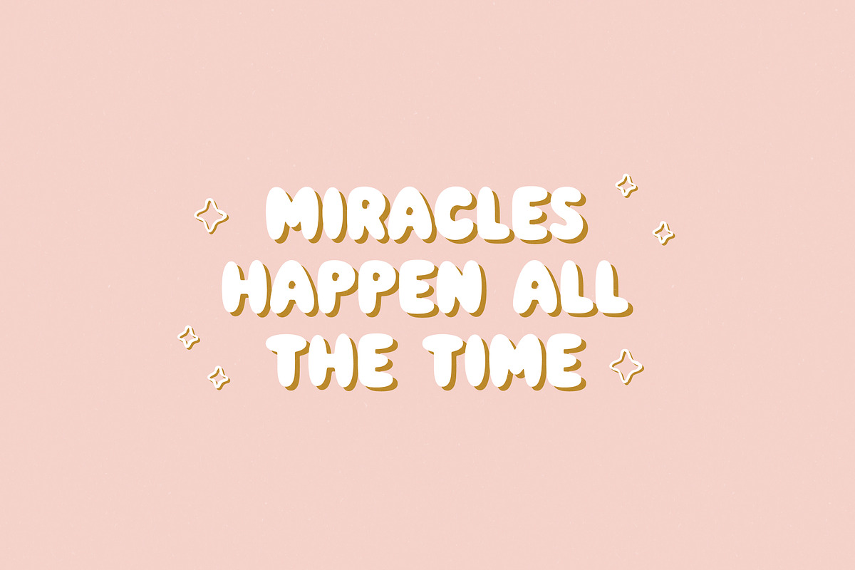 Simply Kind - Bubble Font, a Handwritten Font by simpleblues (Photo 11 of 14)