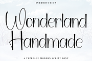 Wonderland Handmade, a Script Font by FreshTypeINK (Thumbnail 1 of 8)