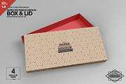 MediumRectangle Paper Box&Lid Mockup, a Cups & Container Mockup by INCDesign (Thumbnail 1 of 7)