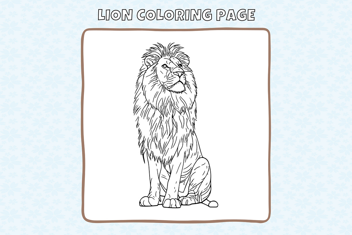 Wild Animals Coloring Pages, an Animal Illustration by DesignDevisers (Photo 5 of 6)