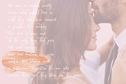 Calligraphy Wedding Font Delight, a Script Font by Happy Letters (Thumbnail 4 of 8)