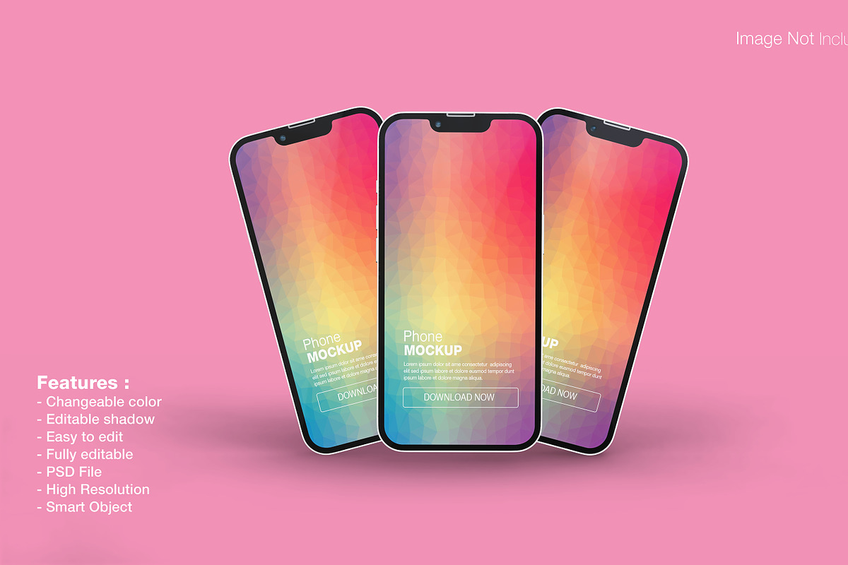 Realistic iphone 13 pro mockup, an iPhone Mockup by Raihan Rahman (Photo 14 of 17)