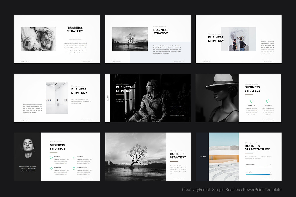Simple Business PowerPoint Template, a Presentation Template by ...